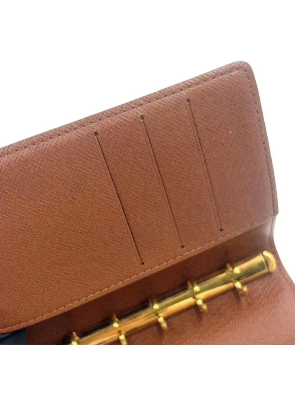 Louis Vuitton Agenda PM Brown Notebook Cover Gold